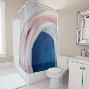 Music Pink and Blue by O'Keeffe Shower Curtain