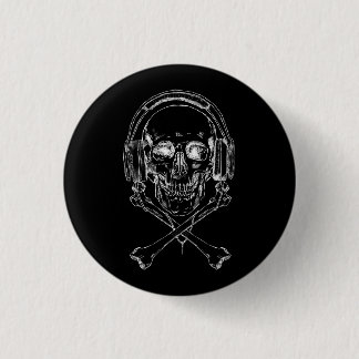 Music Pirate And Proud - X-Ray 3 Cm Round Badge