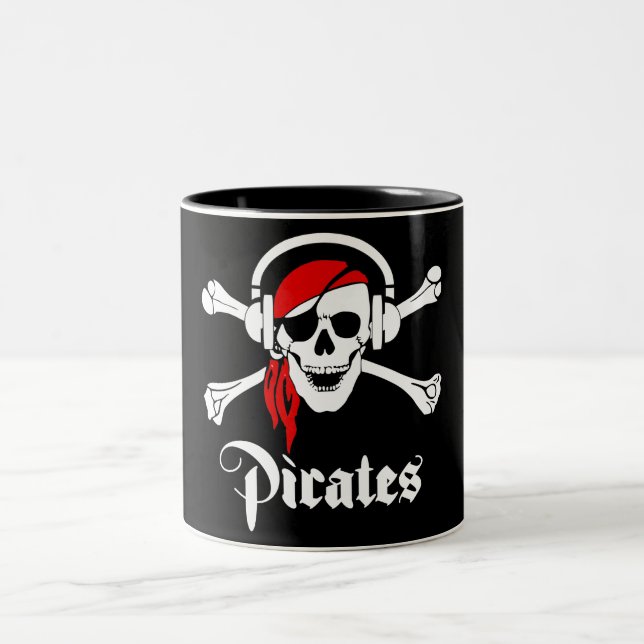 Music Pirates Two-Tone Coffee Mug (Center)