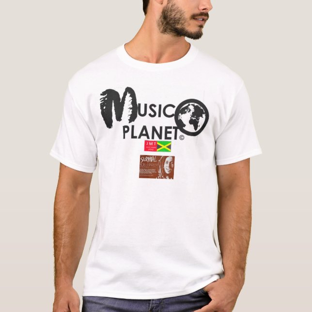 MUSIC PLANET  Men's Basic T-Shirt (Front)