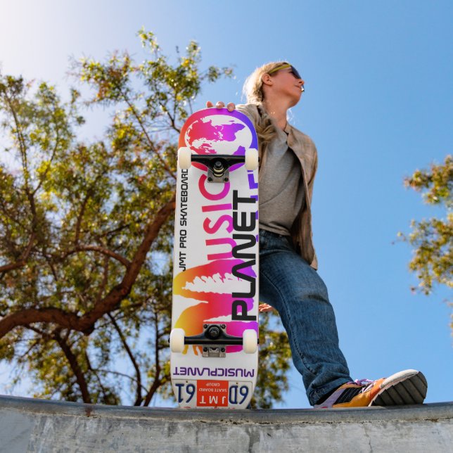 MUSIC PLANET Skateboard, 7¾" Deck Skateboard (Outdoor 1)