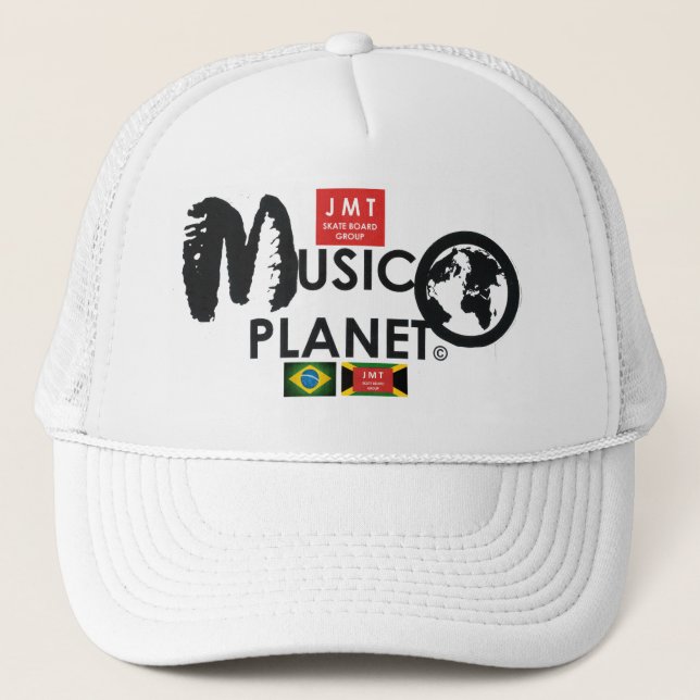 MUSIC PLANET Trucker Hat (Front)