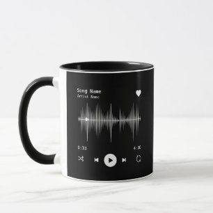 Music Player Artist and Song Personalized Mug