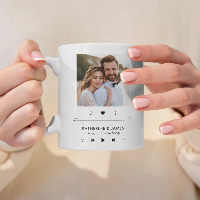 Music Player Photo Frame Personalised Coffee Mug (Creator Uploaded)