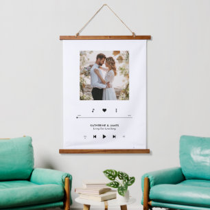 Music Player Photo Frame Personalised Hanging Tapestry
