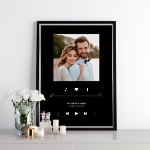 Music Player Photo Frame Personalised Poster