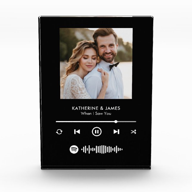 Music Player Photo Frame With Custom Spotify Code (Front)
