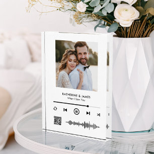 Music Player Photo Frame With Personalised QR Code