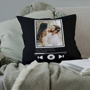Music Player Photo Personalised Cushion