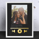 Music Player Photo Personalised Foil Prints<br><div class="desc">Novelty and modern Music Player Photo template - Personalised print with real foil detail,  choose between gold and silver.  Add your own photograph and text - change the text to suit your requirements - personalised gifts ideas from Ricaso</div>