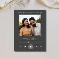 Music Player Photo Wedding Save the Date
