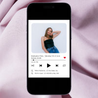 Music Player Song Modern Photo Graduation 2024