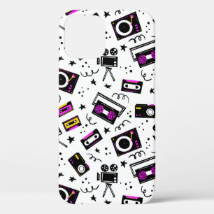 Music player,tape recorder,videotape,movie camera, iPhone 12 case