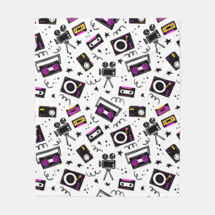 Music player,tape recorder,videotape,movie camera, fleece blanket