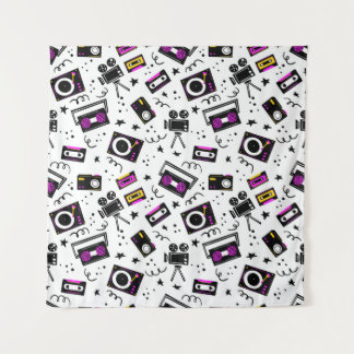 Music player,tape recorder,videotape,movie camera, tapestry