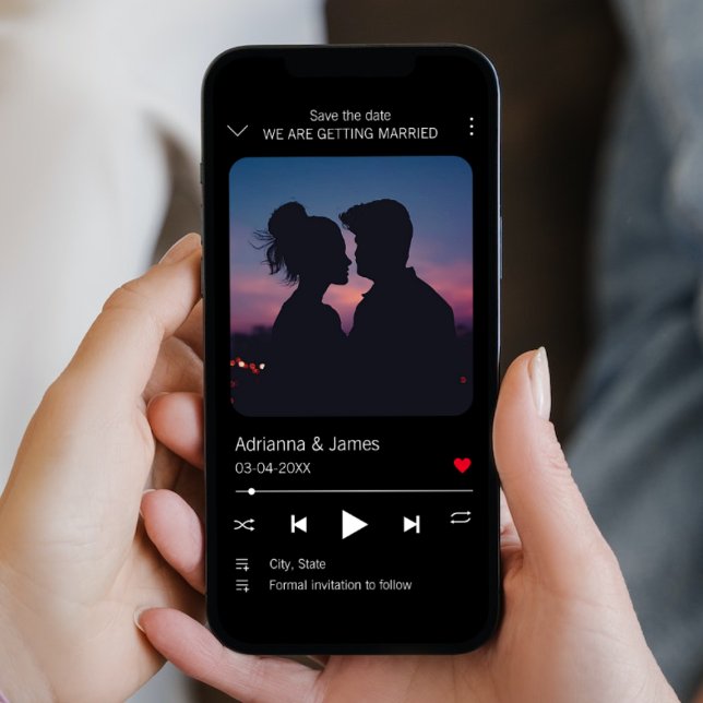 Music Player Unique Song Photo  Save The Date (Music Player Unique Song Photo Save The Date electronic)