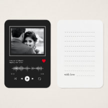 Music Player Wedding Guest Book/ Signing Cards