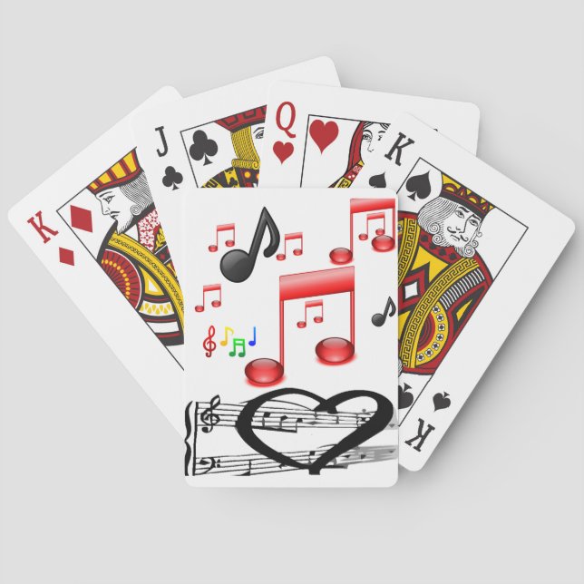 Music Playing Card Deck (Back)