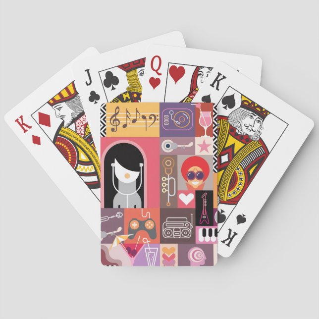 Music Playing Cards (Back)