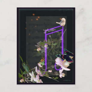 music postcard