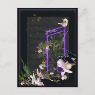 music postcard