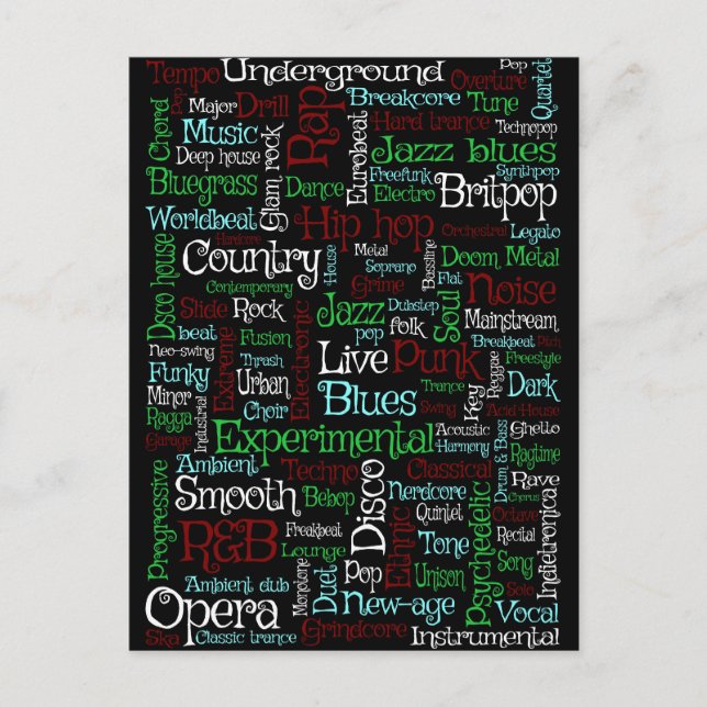 Music Postcard (Front)