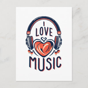 music postcard
