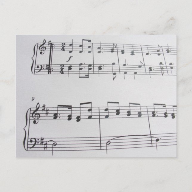 Music postcard 32 (Front)