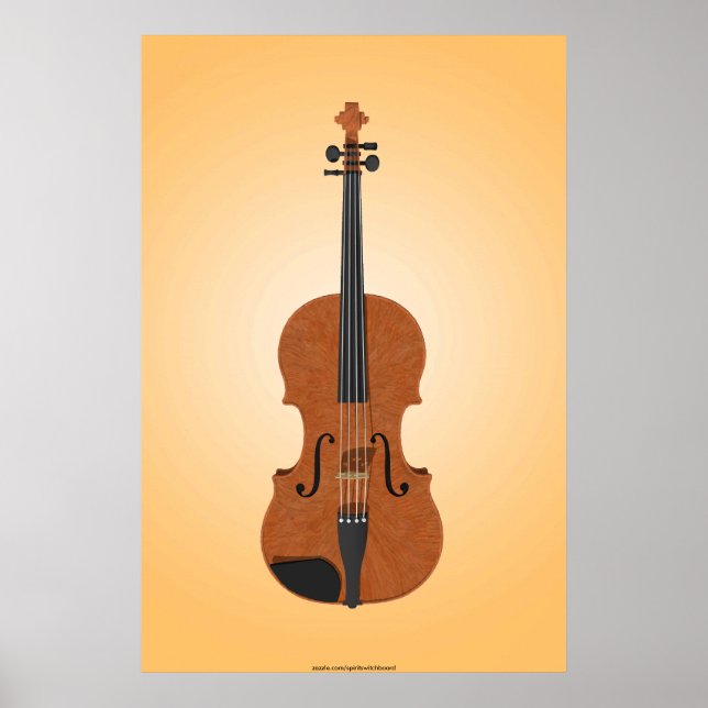 Music Poster: Violin 3D Model Poster (Front)