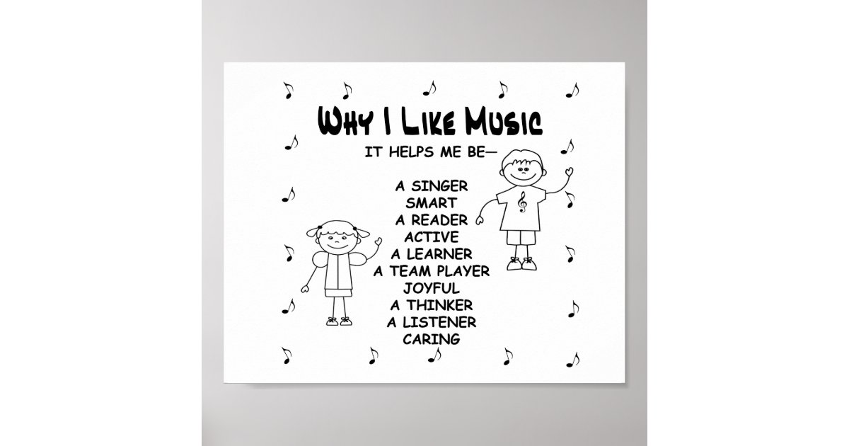 music-poster-why-i-like-music-zazzle-au