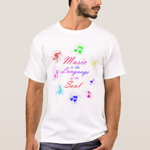 Music print with colorful notes T-Shirt