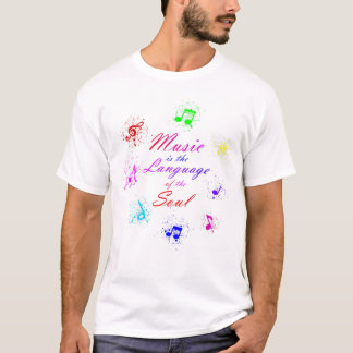 Music print with colorful notes T-Shirt
