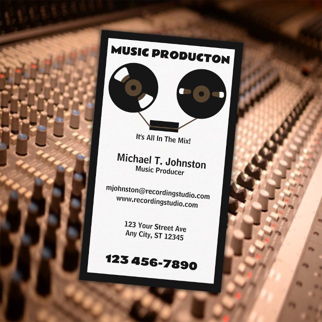 Music Producer Business Card (Creator Uploaded)