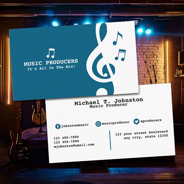 Music Producer Business Card (Creator Uploaded)