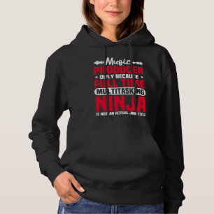 Music Producer Composer Record Musician Multitaski Hoodie