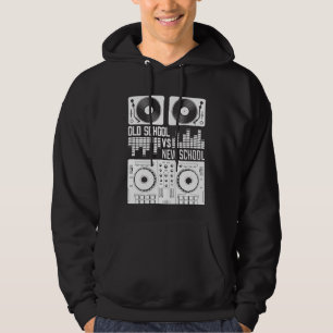 Music Producer DJ Old School Vinyl electro Techno Hoodie