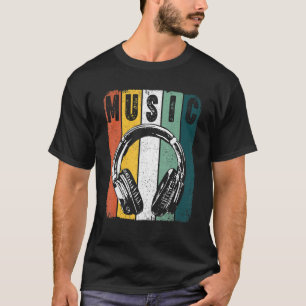 Music   Producer Dj   Retro Headphones T-Shirt