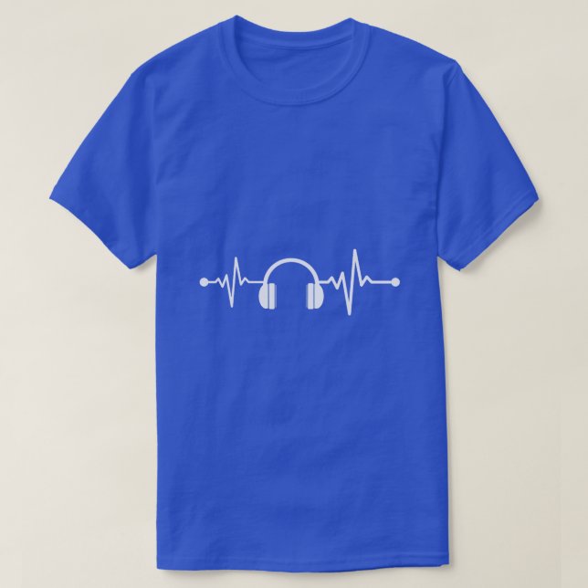 Music Producer heartbeat  T-Shirt (Design Front)
