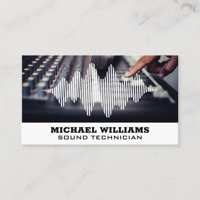 Music Producer | Sound Engineer Business Card (Front)