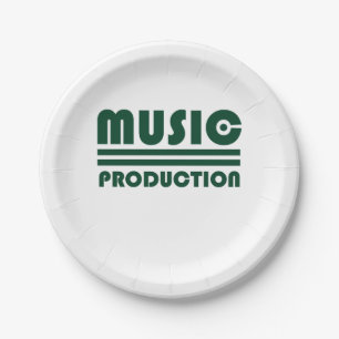 Music Production Paper Plate