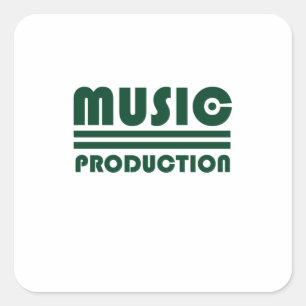 Music Production Square Sticker