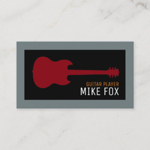 Music professional guitarist business card