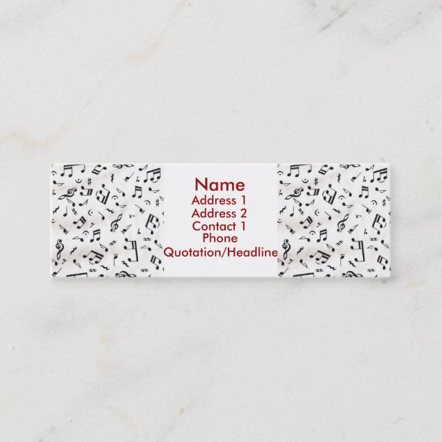 Music Profile Card (Front)