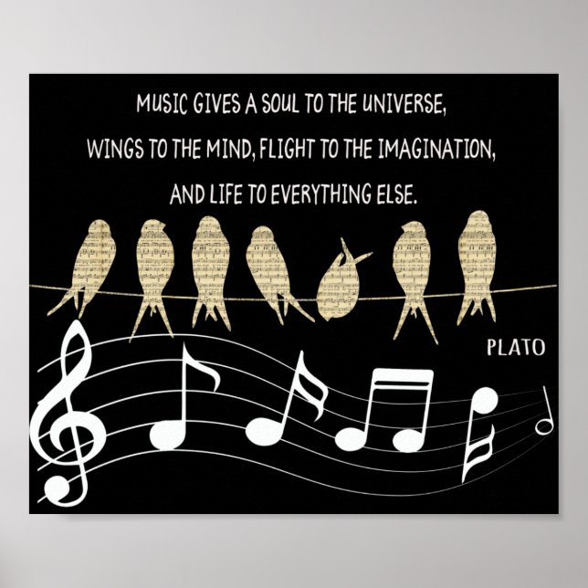 Music Quote Poster (Front)