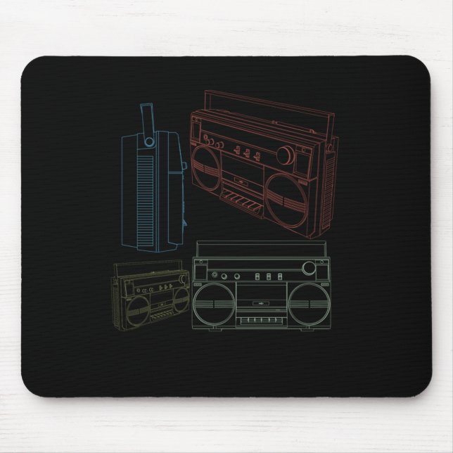 Music Rap Hiphop Beatboxer Microphone Beatboxing G Mouse Pad (Front)