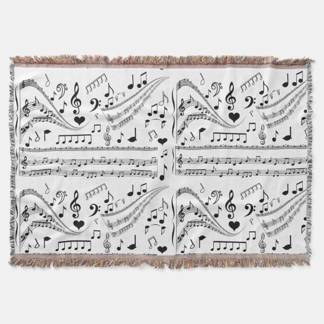 Music Relax_ Throw Blanket (Front)
