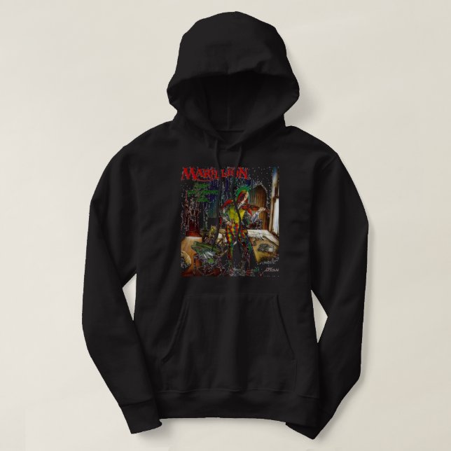 Music Retro Marillion Funny Graphic Gift Hoodie (Design Front)