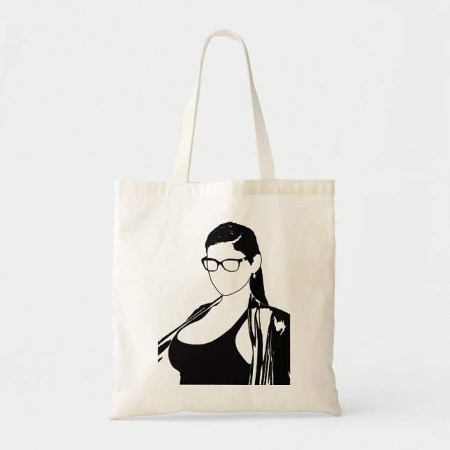 Music Retro Portrait Mia Khalifa And White Gifts M Tote Bag (Front)