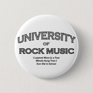 MUSIC-ROCK MUSIC 6 CM ROUND BADGE