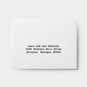 Music Rock Star RSVP Envelope